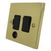 Edwardian Classic Polished Brass Switched Fused Spur - 1