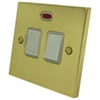 Edwardian Classic Polished Brass Switched Fused Spur - 3