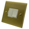 Edwardian Classic Satin Brass Switched Fused Spur - 2