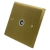 More information on the Edwardian Classic Satin Brass Edwardian Classic TV Socket