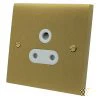 More information on the Edwardian Classic Satin Brass Edwardian Classic Round Pin Unswitched Socket (For Lighting)