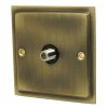 1 Gang - With F connector for satellite TV installations Elegance (Antique) Antique Brass Satellite Socket (F Connector)