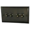 Elegance Bronze Noir Toggle (Dolly) Switch - 1