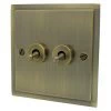 Elegance Elite Antique Brass Toggle (Dolly) Switch - 1