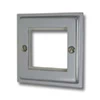 Single 2 Module Plate - the Single Module Plate will accept up to 2 Modules Elegance Polished Chrome Modular Plate