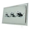 Elegance Polished Chrome LED Dimmer and Push Light Switch Combination - 1