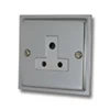 Elegance Polished Chrome Round Pin Unswitched Socket (For Lighting) - 1