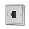 Fused outlet not switched : Black Trim Elegance Polished Chrome Unswitched Fused Spur