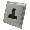 More information on the Elegance Satin Chrome Elegance Round Pin Unswitched Socket (For Lighting)
