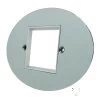 Single 2 Module Plate - the Single Module Plate will accept up to 2 Modules Ellipse Polished Chrome Modular Plate