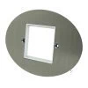Single 2 Module Plate - the Single Module Plate will accept up to 2 Modules Ellipse Satin Stainless Modular Plate