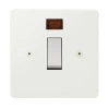 20 Amp Double Pole Switch with Neon : White Trim Elite Paintable 20 Amp Switch