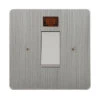 45 Amp Double Pole Switch with Neon : White Trim