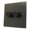 Executive Square Old Bronze LED Dimmer - 2