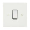 1 Gang Centre Off Retractive Switch : White Trim Elite Square Paintable Retractive Centre Off Switch