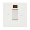 45 Amp Double Pole Switch with Neon : White Trim Elite Square Paintable Cooker (45 Amp Double Pole) Switch