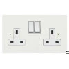 More information on the Elite Square Paintable Elite Square Paintable Plug Socket with USB Charging