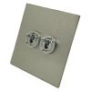 More information on the Executive Square Satin Stainless Steel Executive Square Intermediate Toggle Switch and Toggle Switch Combination