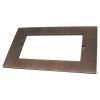 Double Module Plate : Black Trim - the Double Module Plate will accept up to 4 Modules Heritage Flat Antique Copper Modular Plate