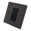 1 Gang RJ45 Cat 6 Socket : Black Trim