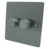 2 Gang 2 Way Intelligent LED Dimmer (LED: Min Load 5W, Max Load 100W, Non LED:  Min Load 5W, Max Load 150W)