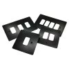 Flat Grid Matt Black Grid Plates - 1