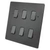 Flat Grid Matt Black Grid Plates - 2