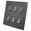 Flat Grid Matt Black Grid Plates - 3