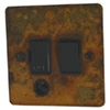 Flat Vintage Rust Switched Fused Spur - 1