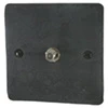 1 Gang Satellite Socket : Black Trim Flat Vintage Slate Satellite Socket (F Connector)
