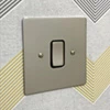 Flatplate Supreme Polished Chrome Intermediate Light Switch - 1
