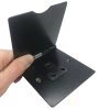 1 Gang - Single 5 Amp Unswitched Round Pin Plug Floor Socket : Black Trim