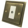 Georgian Antique Brass Time Lag Staircase Switch - 1