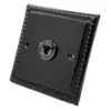 1 Gang 2 Way Toggle Light Switch - Black Toggle Switch