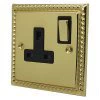 More information on the Georgian Polished Brass Georgian Switched Plug Socket