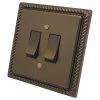 More information on the Georgian Premier Bronze Antique Georgian Premier Intermediate Switch and Light Switch Combination
