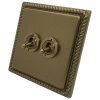 Georgian Premier Bronze Antique Toggle (Dolly) Switch - 1