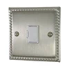 Georgian Satin Nickel Unswitched Fused Spur - 1