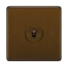 1 Gang 20 Amp 2 Way Toggle Light Switches Grandura Bronze Antique Toggle (Dolly) Switch