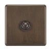1 Gang Retractive Push Button Switch Grandura Cocoa Bronze Retractive Switch