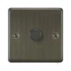 1 Gang 400W 2 Way Dimmer (Mains and Low Voltage) Grandura Old Bronze Intelligent Dimmer