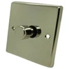 1 Gang 400W 2 Way Dimmer (Mains and Low Voltage) Grandura Polished Nickel Intelligent Dimmer