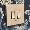 Grandura Polished Nickel Dimmer and Light Switch Combination - 1