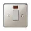 45 Amp Double Pole Switch with Neon : White Trim Grandura Polished Nickel Cooker (45 Amp Double Pole) Switch
