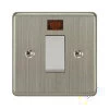 45 Amp Double Pole Switch with Neon : White Trim Grandura Satin Nickel Cooker (45 Amp Double Pole) Switch