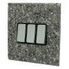 Granite / Polished Stainless Light Switch - 1