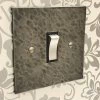 Hand Forged Hammered Pewter Light Switch - 1