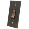 1 Gang 20 Amp 2 Way Light Switch : Black Trim Heritage Flat Antique Copper Architrave Switches