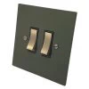 More information on the Heritage Flat Green Heritage Flat Intermediate Switch and Light Switch Combination