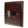 Jacobean Dark Oak | Antique Brass Switched Fused Spur - 1